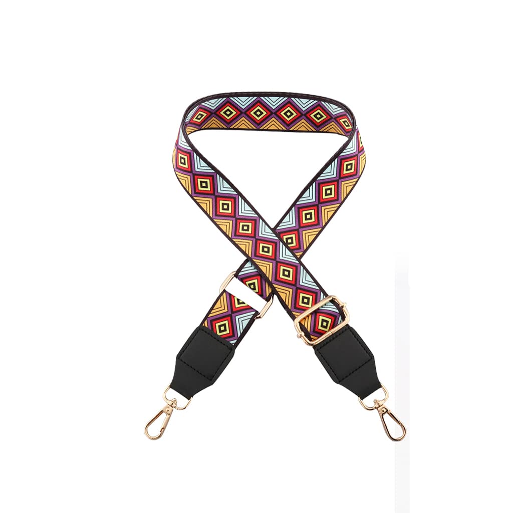 GUSTAVE Replacement Adjustable Geometric Print Nylon Shoulder Bag Straps for Sling Bag, Handbag, Travel Bag, Crossbody Bag GUSTAVE Replacement Adjustable Geometric Print Nylon Shoulder Bag Straps for Sling Bag, Handbag, Travel Bag, Crossbody Bag